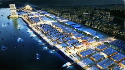 A rendering of the Deira Islands Night Souk. Courtesy Nakheel