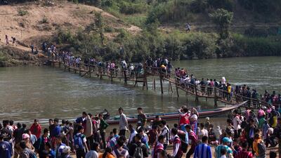 The '2 Billion Kilometres' movement aims to unite people around the globe to raise awareness of the plight of refugees. EPA