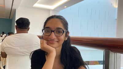 Anveeksha Chouhan, 17, ranked first in the science stream at her school, Delhi Private School Dubai.