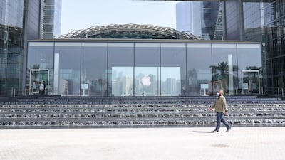 The Apple Store in the Galleria Mall on Abu Dhabi’s Al Maryah Island. Khushnum Bhandari / The National