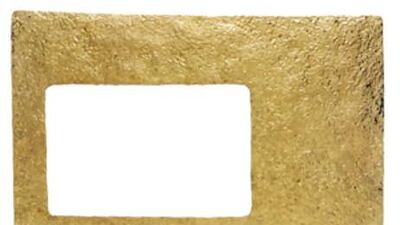 Forged brass photo frame by Mukul Goyal.