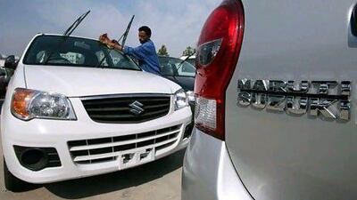 Maruti Suzuki reported a 25 per cent decline in sales last month.