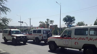 Dozens of people were wounded with fatalities feared as a powerful car bomb rocked Kabul. AFP