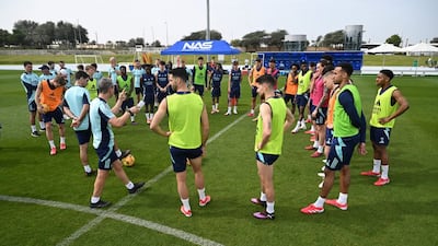 Arsenal train at the NAS sports complex in Dubai. Photo: X/Arsenal