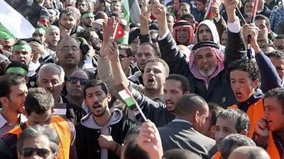 Jordan raised the price of petrol and diesel last year, prompting public protests. Majed Jaber / Reuters