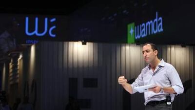 November 8, 2010/ Dubai / Samih Toukan lunches Wamda.com at the The Celebration of Entrepreneurship conference held at the Madinat Jumeirah Conference Centre in Dubai November 7, 2010. (Sammy Dallal / The National)