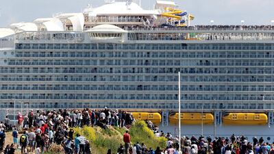 Harmony of the Seas will be able to carry 6,360 passengers and 2,100 crew members. Edward Boone / EPA