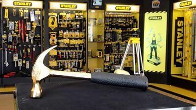 Stanley Tools is raffling this gold hammer.
