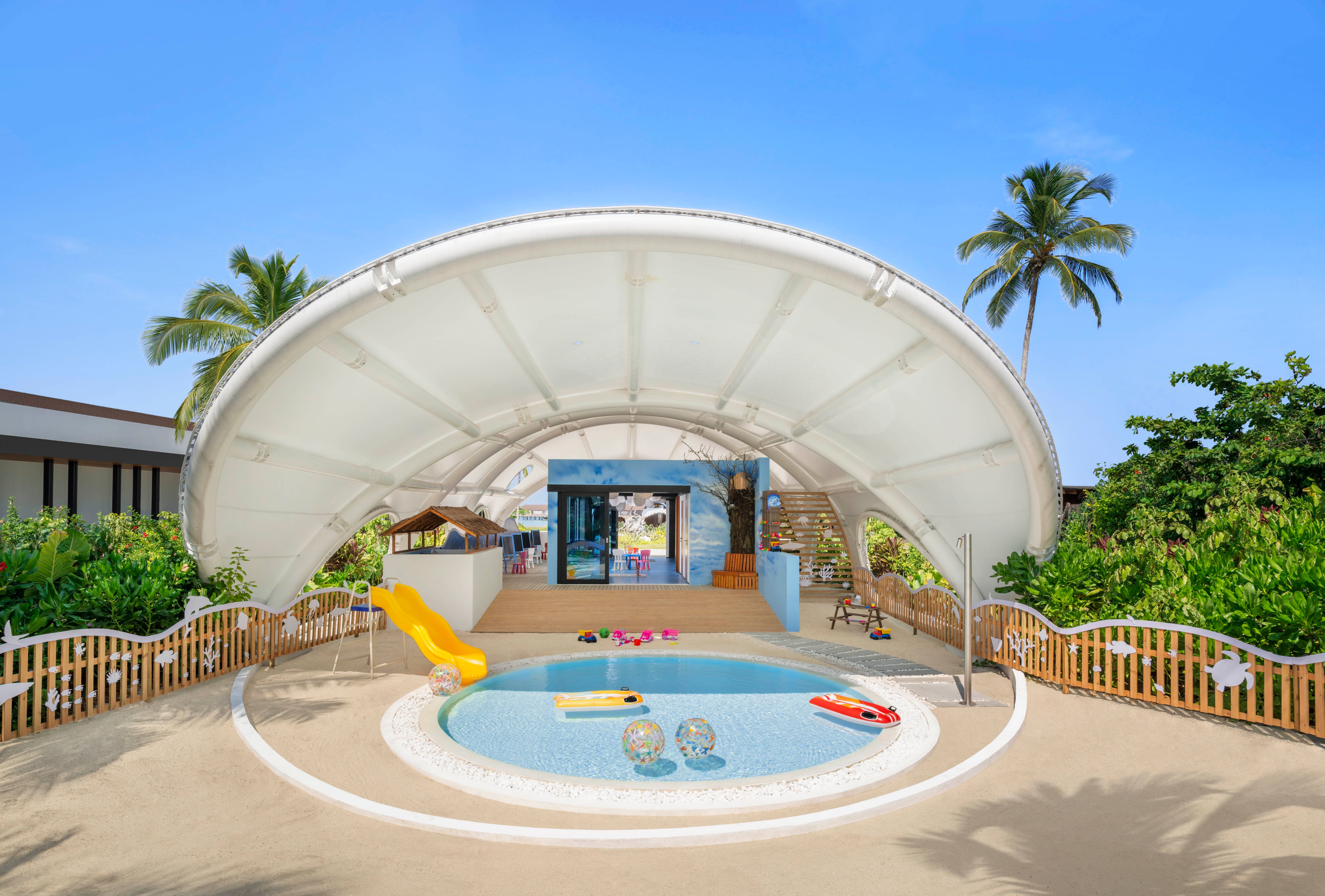 The kids' club offers indoor and outdoor play. Photo: Marriott International Hotels