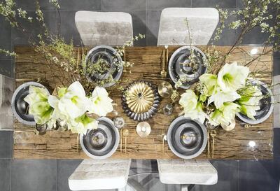 Mix metal with wood to introduce an organic-meets-modern vibe. Courtesy aura