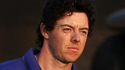 Rory McIlroy in action at the DP World Tour Championship in Dubai in 2012.