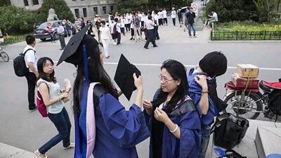 About 6 million university graduates in China face an uncertain future as the economy begins to slow. James Wasserman for The National