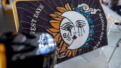 A bag by Lebanese designer Sarah Beydoun. Victor Besa / The National