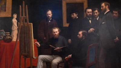 'A Studio at Les Batignolles' (1870), oil on canvas by Henri Fantin-Latour. Victor Besa / The National