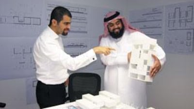 The principals of X-Architects, Farid Esmaeil and Ahmed al Ali - winners for their Al Nasseem scheme in Al Ain.