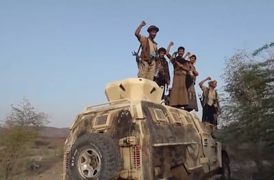 Houthi fighters during an offensive in the port city of Mokha. EPA