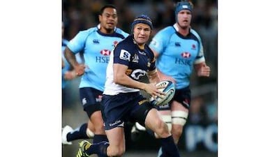 Matt Giteau, centre, is part of a migration of top rugby players have started chasing lucrative contracts from French teams such as Toulon.