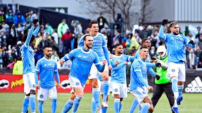 New York City celebrate. USA TODAY