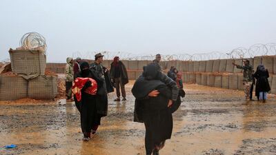 More than 30,000 people are stranded in Rukban, almost 300km from Damascus. AFP