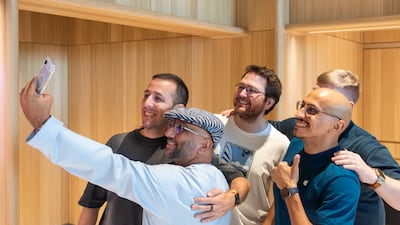 Shoppers take a selfie at the Al Ain store, which opened on September 25, 2025