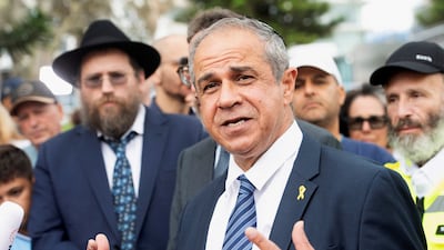 Israel's ambassador to Australia, Amir Maimon, holds a press conference at Bondi Beach to honour the victims. Reuters