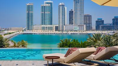 Enjoy poolside drinks at the Wet Deck.