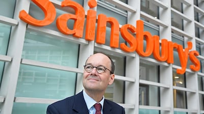 Mike Coupe, chief executive of Sainsbury's, which posted a smaller sales decline than major rivals. Reuters