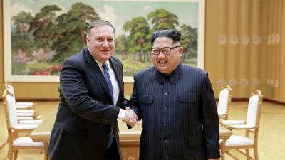 Mr Pompeo met Kim Jong-un in Pyongyang earlier this year. Reuters