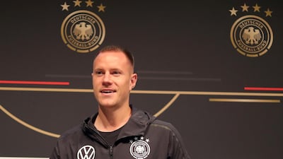 Marc-Andre ter Stegen discusses the Germany goalkeeping situation ahead of his country's international with Argentina in Dortmund on Wednesday evening. Getty