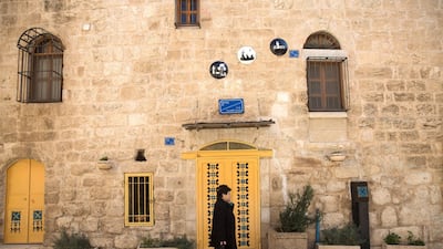 Students from a local art college have painted the doors of the shops to revitalise Beit Sahour, using stencils from traditional embroidery patterns. It’s an affirmation of Palestinian culture in the old city. Heidi Levine for The National