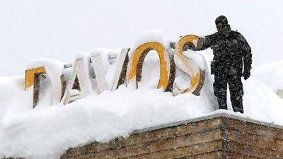 This year's European cold snap and deluges of snow made getting round Davos a daily trial. Reuters