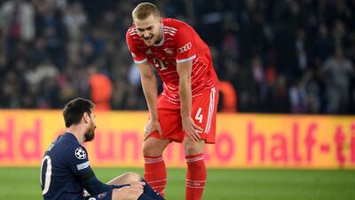 Matthijs de Ligt - 8, A couple of moments where he was too aggressive and gave away fouls, but he impressed and took up a great position to deal with Mbappe’s cross. AFP