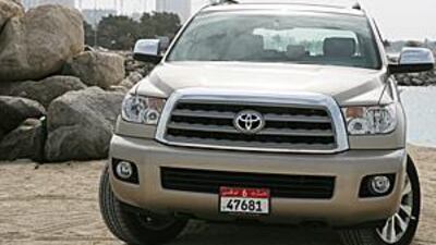The Toyota Sequoia is not a car you could take dune-bashing, but it's great for the school run.