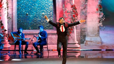 Syrian dancer Diya Al Din mixed flamenco with the dabka in his Arabs Got Talent performance. Picture supplied by MBC