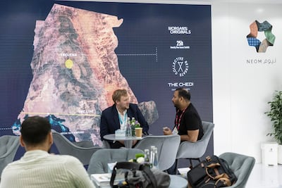 The Neom stand at Arabian Travel Market. Antonie Robertson / The National