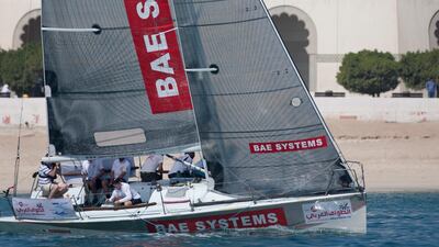 EFG Bank - Sailing Arabia The Tour 2013. .In-Port racing and prize giving. Abu Dhabi. UAE..Please credit: Lloyd Images
