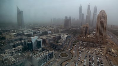 Drivers are being warned to expect poor visibility due to dust clouds today. Sarah Dea/The National