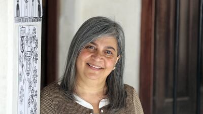 Art teacher Gulshan Kavarana works with artists with special needs and has received the golden visa. Chris Whiteoak / The National