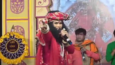 Laxmi Dubey, one of the top stars of a booming 'H-pop' or 'Hindutva Pop, a music genre that revolves around propagating Hindutva and anti-Muslim rhetoric. Laxmi Dubey