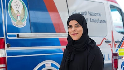 Aisha AlMaazmi has enrolled in the Emirati EMT National Ambulance Programme. Ruel Pableo for The National