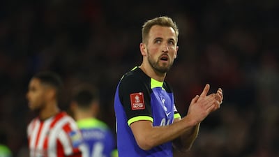 Tottenham Hotspur's Harry Kane looks dejected after the 1-0 defeat to Sheffield United at Bramall Lane on March 1, 2023. PA