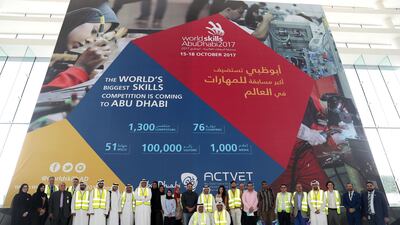 With two weeks to go before World Skills, organisers are putting the final touches on what they say will be an unforgettable event at the Abu Dhabi National Exhibition Centre, that is expected to draw more than 100,000 local visitors to the capital region. Chris Whiteoak / The National
