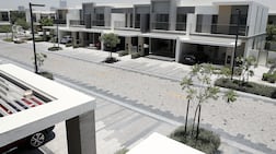Townhouses in Tilal Al Ghaf, Dubai. There is a sustained demand for villa and townhouse communities. Pawan Singh / The National
