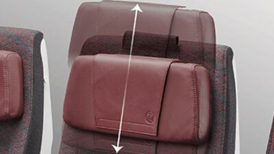 The seats come with adjustable headrests