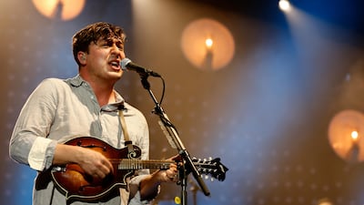 Marcus Mumford of Mumford and Sons performs live on stage at the 02 Arena Simone Joyner / Getty Images