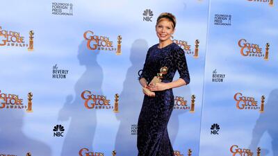 Michelle Williams wears navy Jason Wu at the Golden Globe Awards on January 16, 2012. Reuters