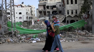 A week of heavy fighting between Israel and Hamas militants in the Gaza Strip that has killed at least 185 Palestinians, most of them civilians. Heidi Levine for The National