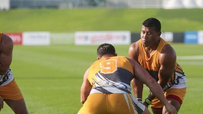 Waisale Serevi, one of the greatest sevens players of all time, returned to the field to represent J9 Legends. Victor Besa for The National