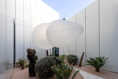 'Zero Buoyancy' was a site-specific piece by Makhacheva created for the retrospective. Photo: Daniella Bapista / Jameel Arts Centre