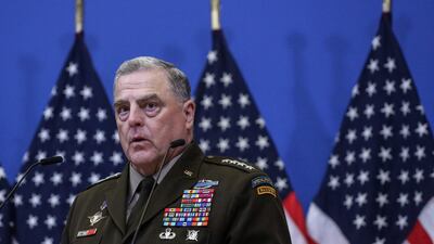US Chairman of the Joint Chiefs of Staff Gen Mark Milley is banned. AFP
